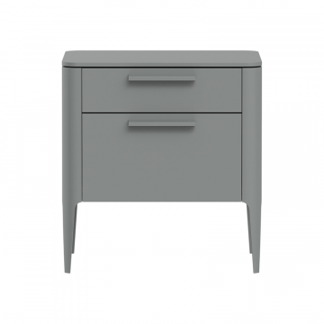Тумба прикроватная Type 2 ящика ширина 60 см (серый)