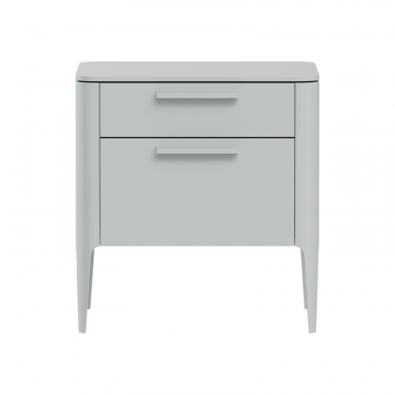 Тумба прикроватная Type 2 ящика ширина 60 см (светло-серый)