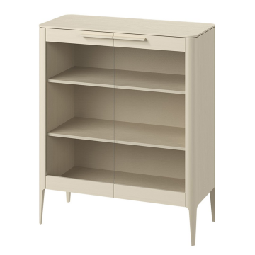 Витрина Type oak стеклянная высота 120 см (молочный)
