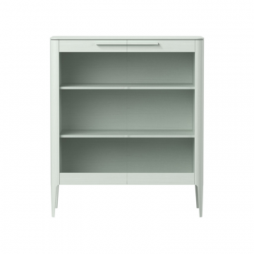 Витрина Type oak стеклянная высота 120 см (белый)