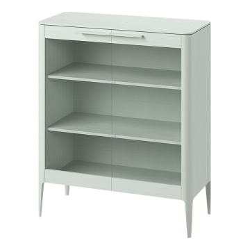 Витрина Type oak стеклянная высота 120 см (белый)