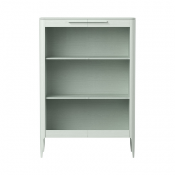 Витрина Type oak стеклянная высота 150 см (белый)