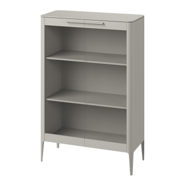 Витрина Type oak стеклянная высота 150 см (серо-бежевый)