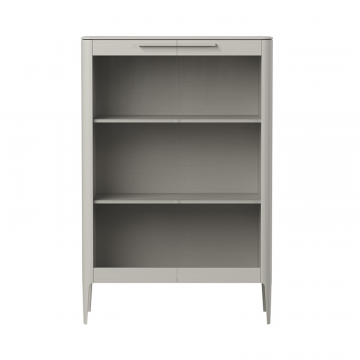 Витрина Type oak стеклянная высота 150 см (серо-бежевый)