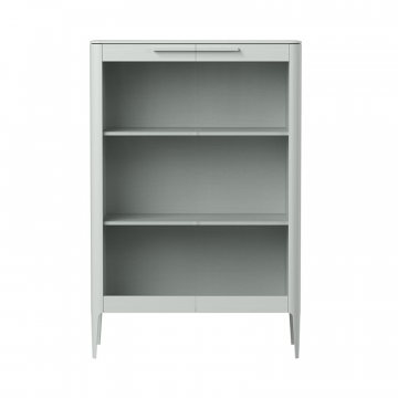 Витрина Type oak стеклянная высота 150 см (светло-серый)