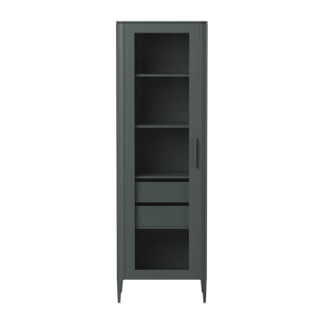 Витрина Type oak стеклянная высота 200 см L (темно-серый)