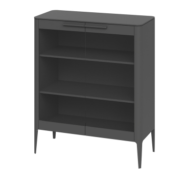 Витрина Type стеклянная высота 120 см (темно-серый)