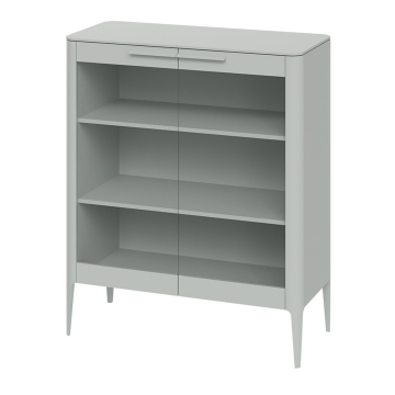 Витрина Type стеклянная высота 120 см (светло-серый)