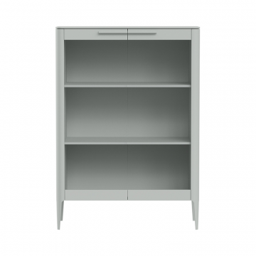 Витрина Type стеклянная высота 150 см (светло-серый)