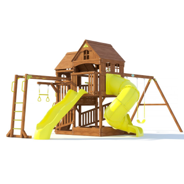 Спортивно-игровой комплекс MoyDvor ПАНОРАМА с трубой, спуском и рукоходом