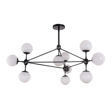 Люстра Modo 10 black+white