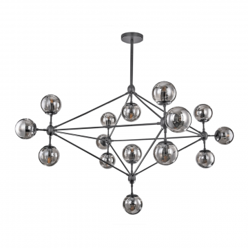 Люстра Modo 15 smoke glass