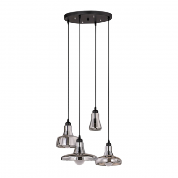 Светильник Boretto smoke glass round