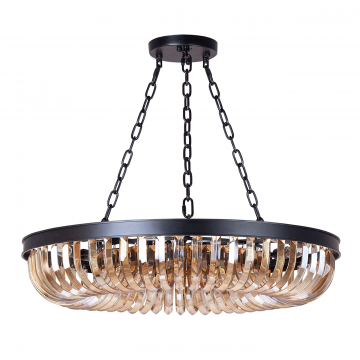 Люстра Terra black amber D80