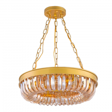 Люстра Terra gold amber D50