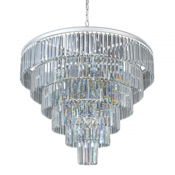 Люстра Odeon 6 rings silver