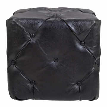 Пуф Amrit black leather