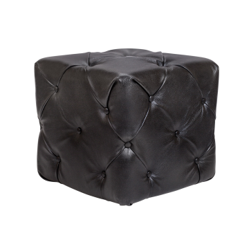 Пуф Amrit black leather