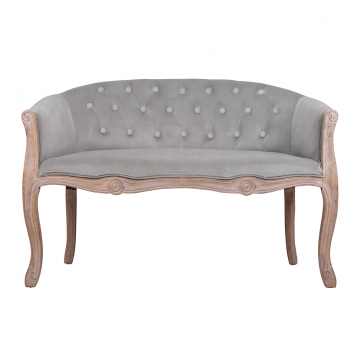 Диван Kandy double grey velvet (Двухместный)