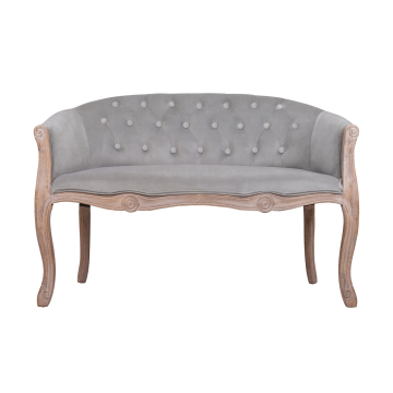 Диван Kandy double grey velvet (Двухместный)