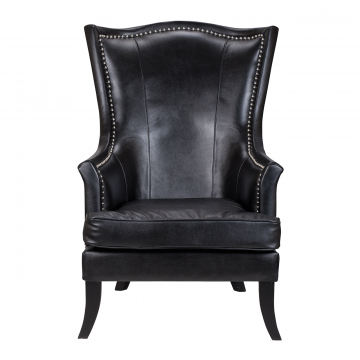 Кресло Chester black leather (Кожаное)