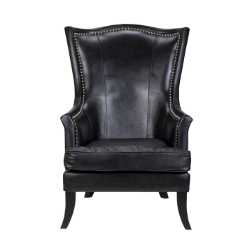 Кресло Chester black leather (Кожаное)