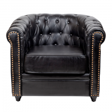 Кресло Karo black v2 (Экокожа)