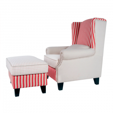 Комплект кресло+пуф Parris