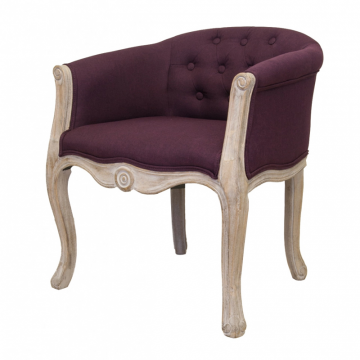 Низкое кресло ретро Kandy Violet