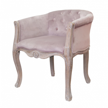 Низкое кресло ретро Kandy Pink Velvet