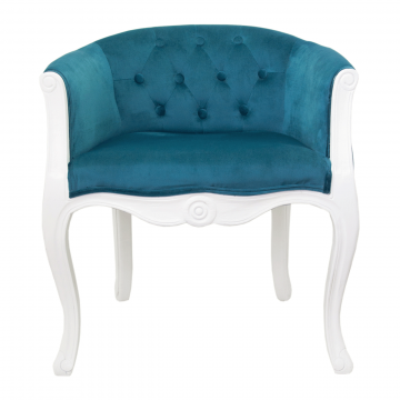 Кресло Kandy blue+white (Низкое)