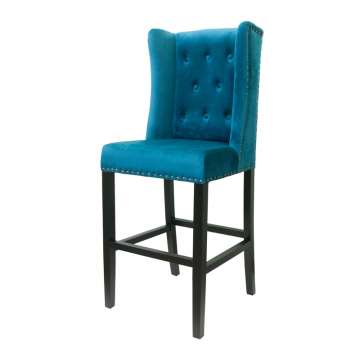 Дизайнерский барный стул Skipton Blue Velvet