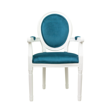 Стул Volker arm blue+white (С подлокотниками)