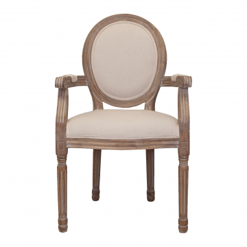 Стул Volker arm beige (С подлокотниками)