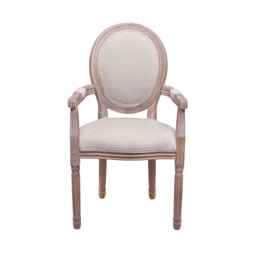 Стул Volker arm beige v2 (С подлокотниками)