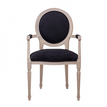 Стул Delo arm black velvet (С подлокотниками)