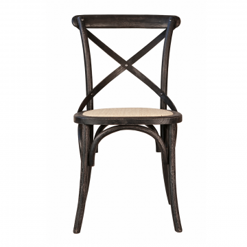 Стул Cross back black brush (Обеденный)