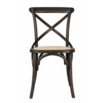Стул Cross back black brush (Обеденный)