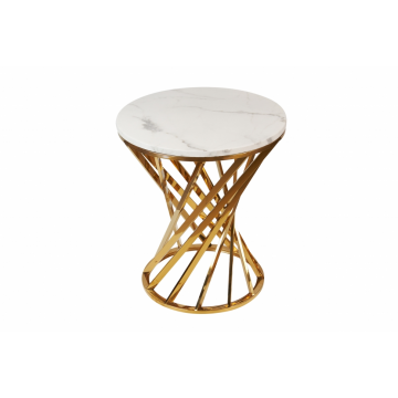 Журнальный столик ArtHomeDecor Helix ID 400-500x550 GL/WtM