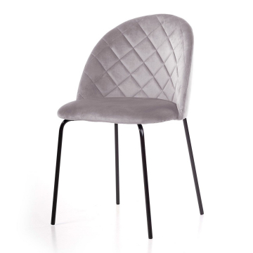 Cтул Nord, бархат светло-серый 26 80609
