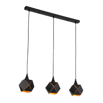 SL258.403.03 Люстра подвесная ST-Luce Черный/Черный, Золото E14 3*40W