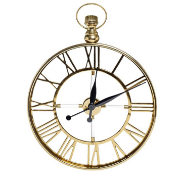 Часы настенные цвет золото d50см