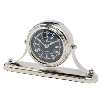 Часы настольные цвет хром d13, H14см