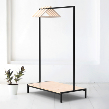 Вешалка напольная минимализм L-84см в натуральном цвете березы