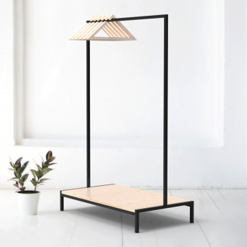 Вешалка напольная минимализм L-1240мм в натуральном цвете березы