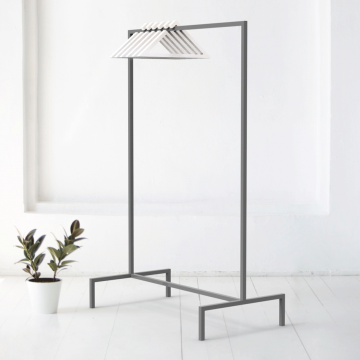 Вешалка напольная минимализм в сером цвете