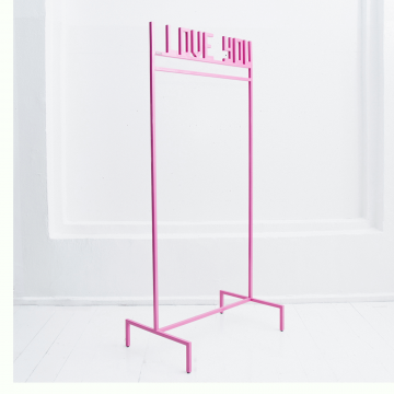 Вешалка напольная I LOVE YOU L-80см в розовом цвете