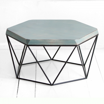 Журнальный стол Гексагон в сером цвете