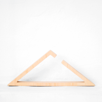 Комплект вешалок Треугольник в натуральном цвете березы