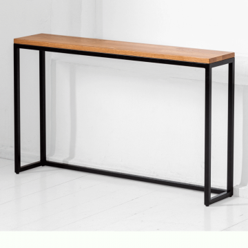 Консоль стройняшка в натуральном цвете дуба